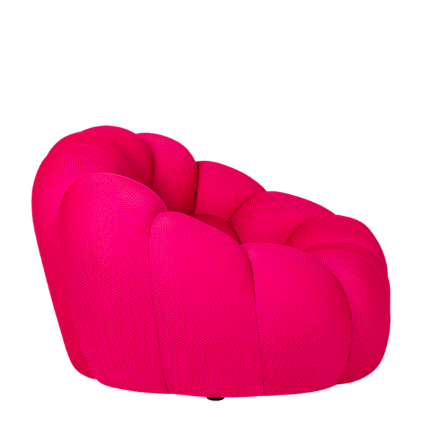 Pouf compressé framboise