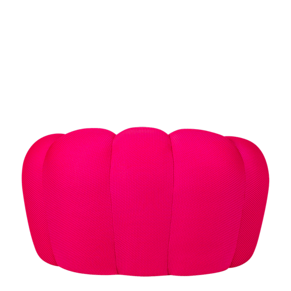 Pouf compressé framboise