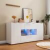 03cca581-7c06-4b5b-b822-1ab7028db164.jpeg Panama buffet et vaisselier blanc avec led
