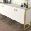 Buffet console Blanc-Dorè