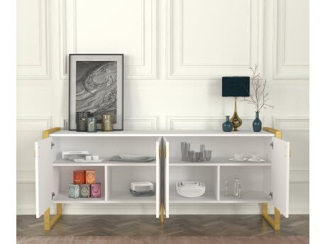 Buffet console Blanc-Dorè