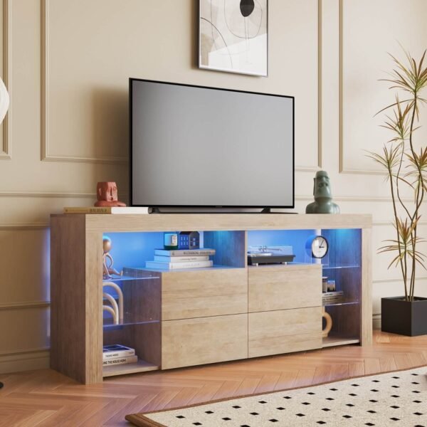 59572fed-edaf-427e-bcd6-c7ba0ea0bfc5.jpeg Meuble tv chêne sonama avec led
