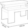 Table Basse Kendra Relevable