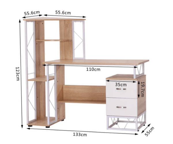 Bureau Table de travail avec 1 chaise