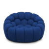 Pouf Compressè bleu de nuit