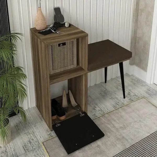 Meuble d'entrée - Banc d'entrèe avec miroir