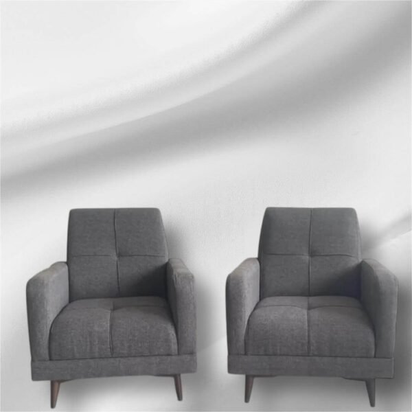 Salon aiken gris fonce 7 places
