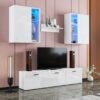 Meuble tv belini blanc