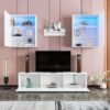 Meuble tv belini blanc