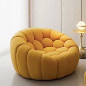 Pouf compressé Jaune