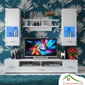 Meuble tv murale corte blanc