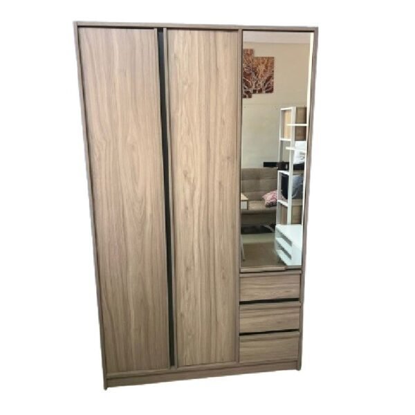 Armoire 3 portes avec miroir+ 3 Tiroirs