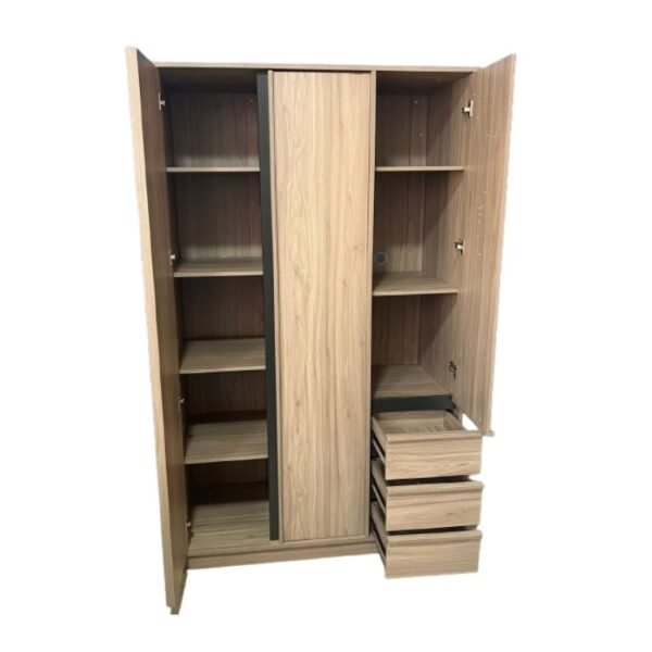 Armoire 3 portes avec miroir+ 3 Tiroirs