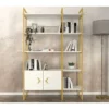 bibliotheque-olivie-l120cm-bois-blanc-et-metal-or-3.webp Bibliotheque-Ètagère-Dressing