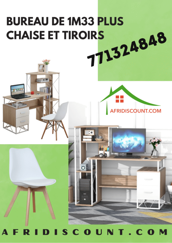 Bureau Table de travail avec 1 chaise