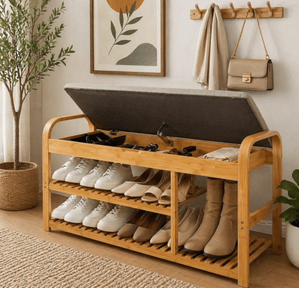 Banc rangement pour chaussures