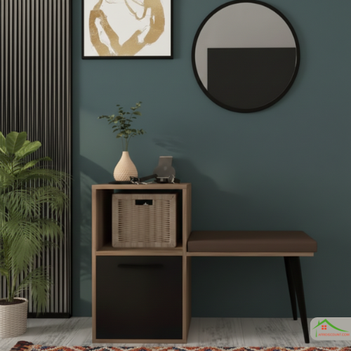 Meuble d'entrée - Banc d'entrèe avec miroir