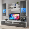 Meuble Tv mural corte Noir