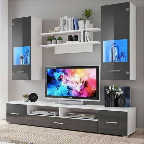 Meuble Tv mural corte Noir