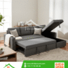 Canape -lit plus de coffre de rangement gris clair